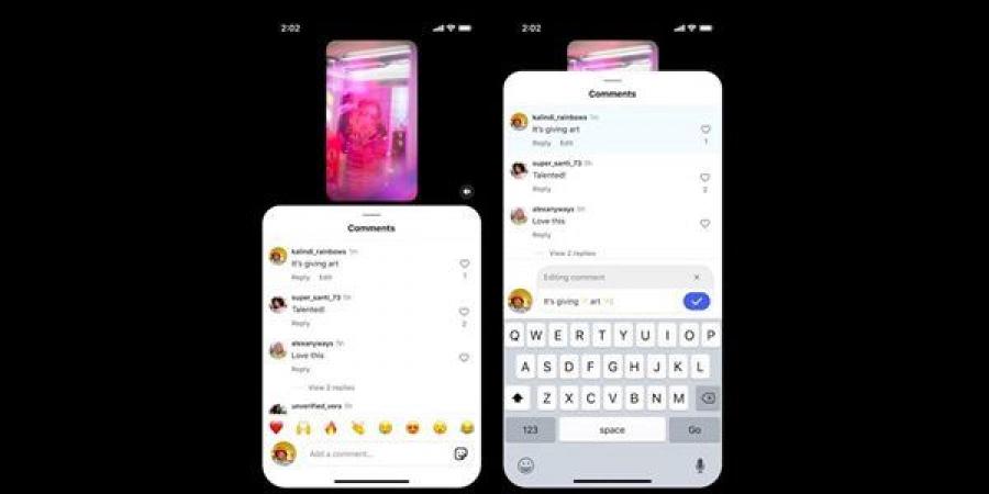 إنستجرام تتيح تعديل التعليقات.. ما تعرفه عن ميزة جديدة طال انتظارها
