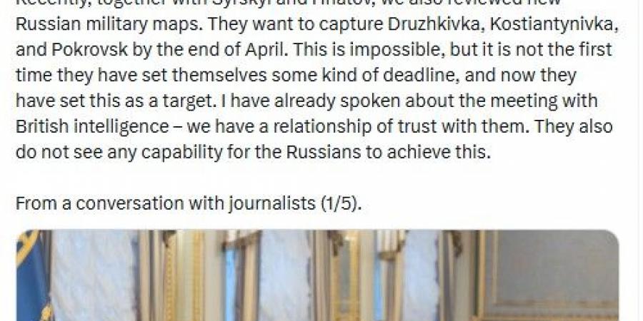 زيلينسكي: روسيا توسع قواتها في أوكرانيا على حساب حدودها