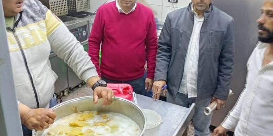 إعدام 350 كيلو أغذية فاسدة بالمنيا