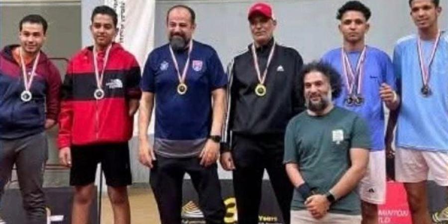 أبطال "الباراليمبية" بنادي جامعة حلوان يحصدون برونزية بطولة الجمهورية للريشة الطائرة