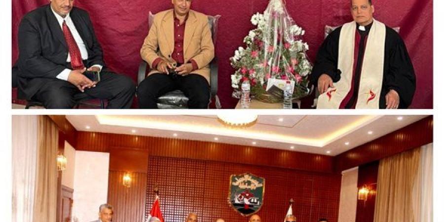 الوفديون داخل كنائس الاسماعيليه لتهنئه الأقباط بعيد القيامه المجيد