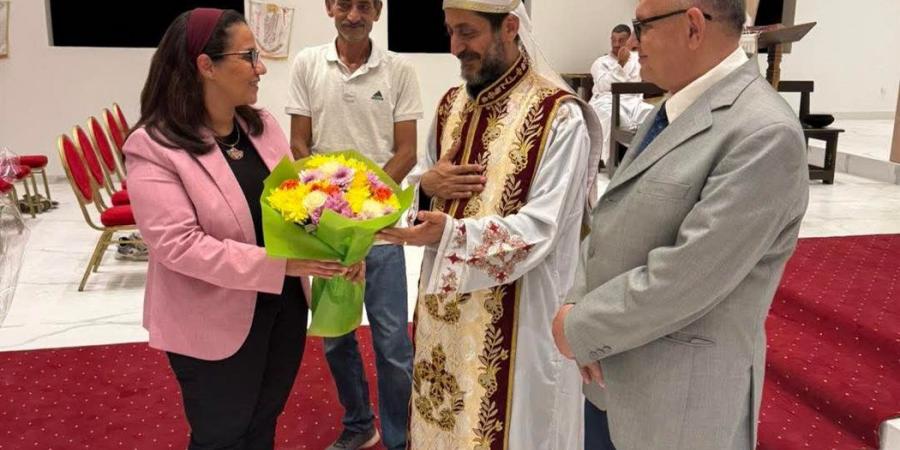 السفيرة ريهام عمار تشارك أقباط الجابون احتفالات عيد القيامة وتنقل تهنئة الرئيس السيسي