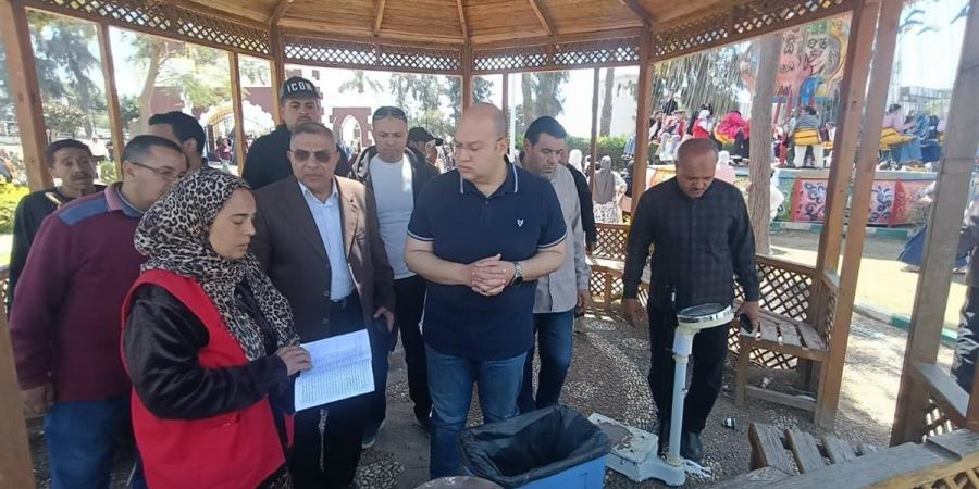 نائب محافظ الجيزة يتفقد الحدائق والمتنزهات خلال احتفالات شم النسيم بمنشأة القناطر