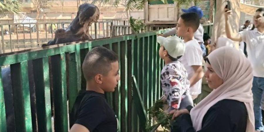 إقبال متوسط على حديقة الحيوان بالفيوم فى شم النسيم