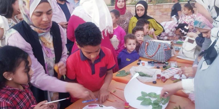 تفاعل كبير من الأطفال في احتفالية قصور الثقافة بشم النسيم بالمنيا الجديدة