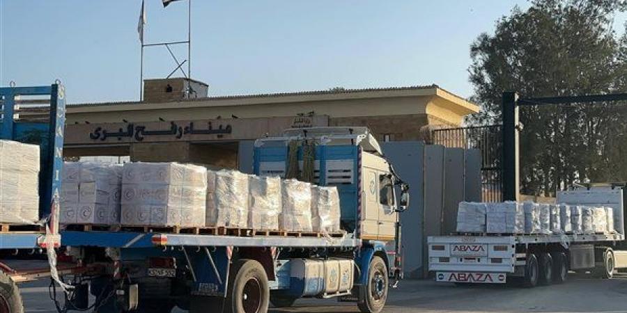 الهلال الأحمر المصري يدفع بـ5060 طنًا من المساعدات الإنسانية إلى غزة