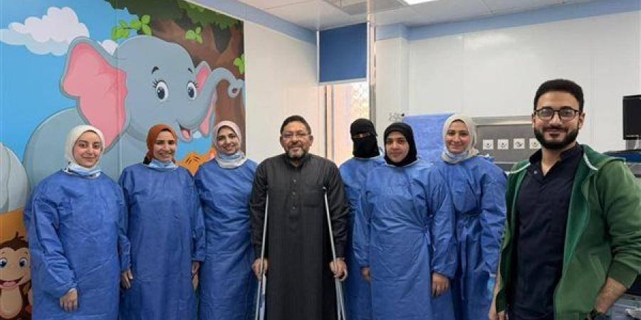 استخراج جسم غريب من الشعب الهوائية لطفل بمستشفى الأطفال الجامعي بالمنصورة