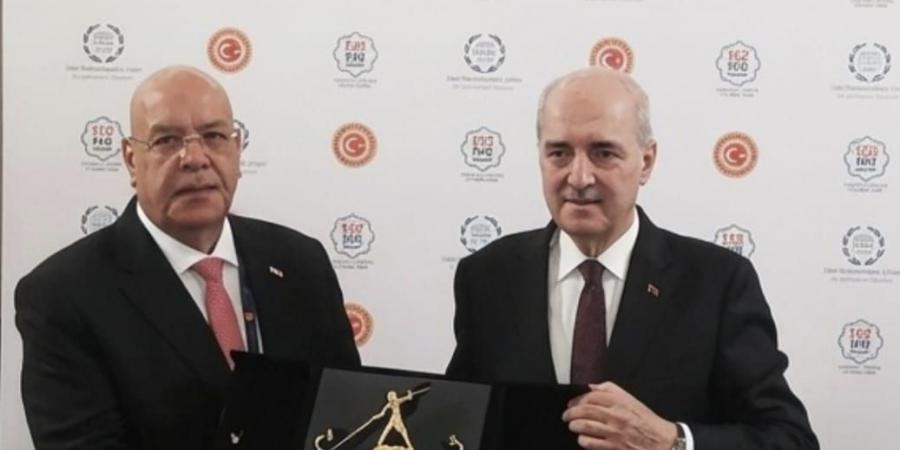 المستشار هشام بدوي رئيس مجلس النواب يلتقي رئيس الجمعية الوطنية التركية