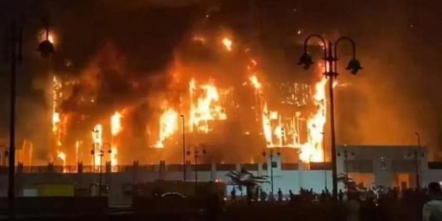 إصابة 14 في حريق داخل محل بويات في بني سويف