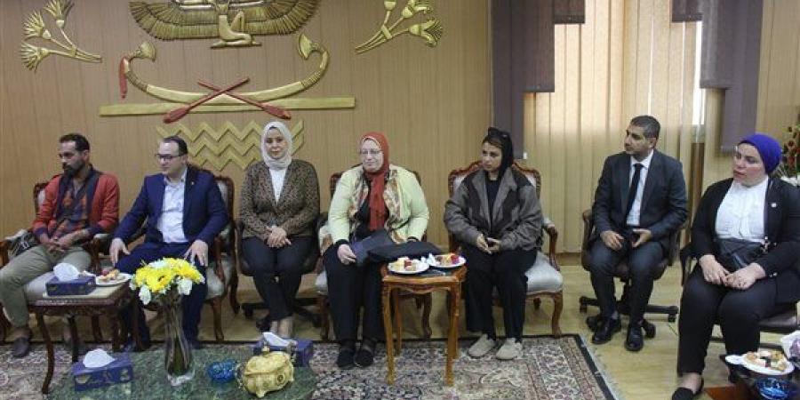 جامعة المنصورة تستقبل وفد الإدارة المركزية للطلاب الوافدين