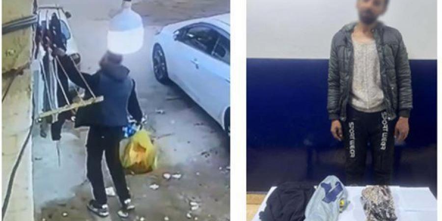 الداخلية تضبط لص الملابس من البلكونات فى بورسعيد.. تفاصيل