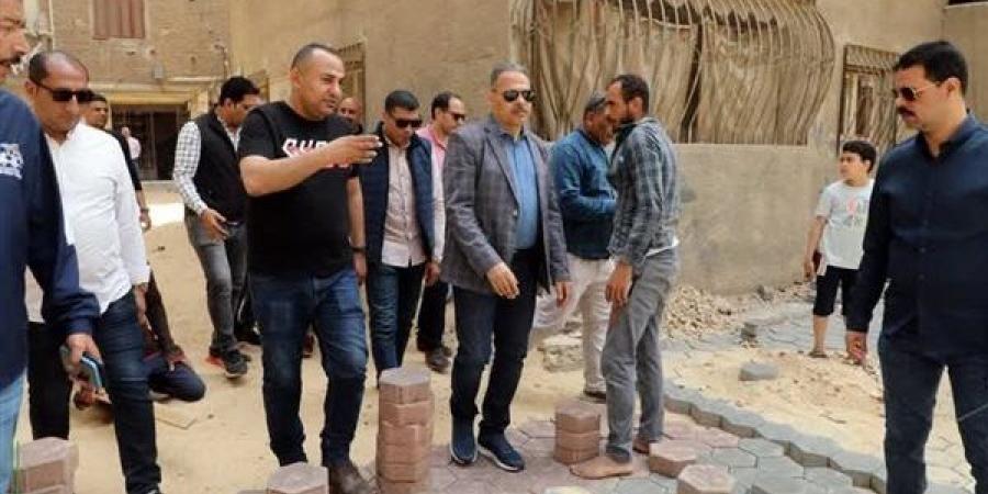 تطوير 12 ألف متر انترلوك أبو الريش بالزقازيق