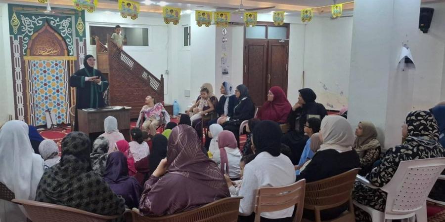 دروس توعوية للسيدات حول خطورة الانتحار وأحكام التجويد بمسجد آل الدقاق بالغردقة