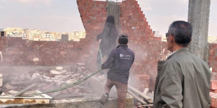 جهاز القاهرة الجديدة ينفذ حملات إزالة المخالفات في التجمع الثالث