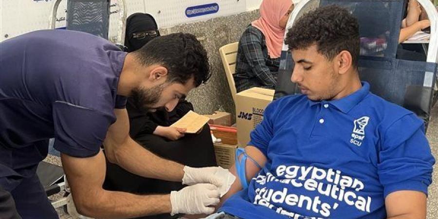 ختام حملة التبرع بالدم بجامعة قناة السويس