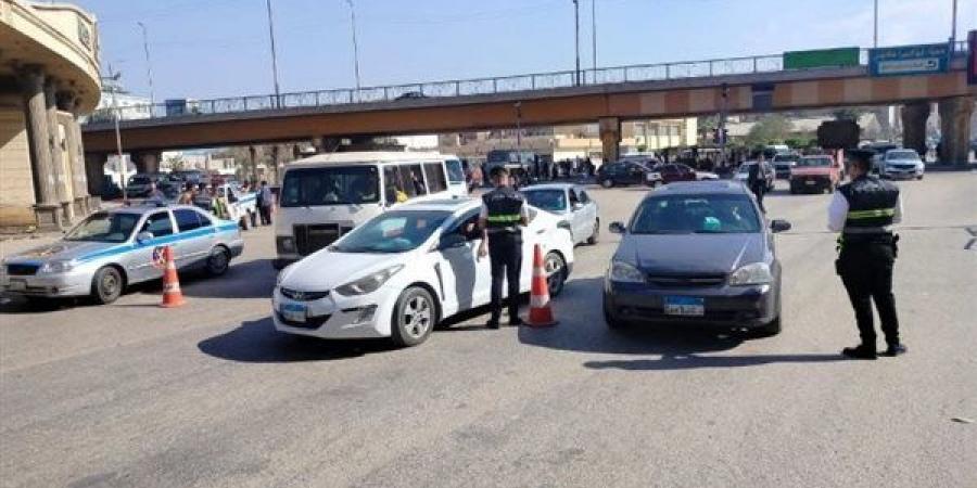 حملات مرورية مكثفة لضبط المخالفات بالشرقية