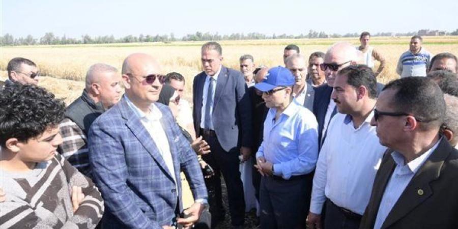 محافظ الغربية يطلق موسم حصاد القمح من مركز زفتى