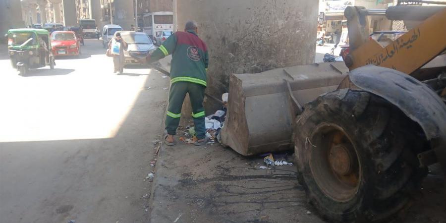 محافظ الجيزة: إزالة موقف عشوائي للسرفيس بإمبابة وحملات لضبط الشارع