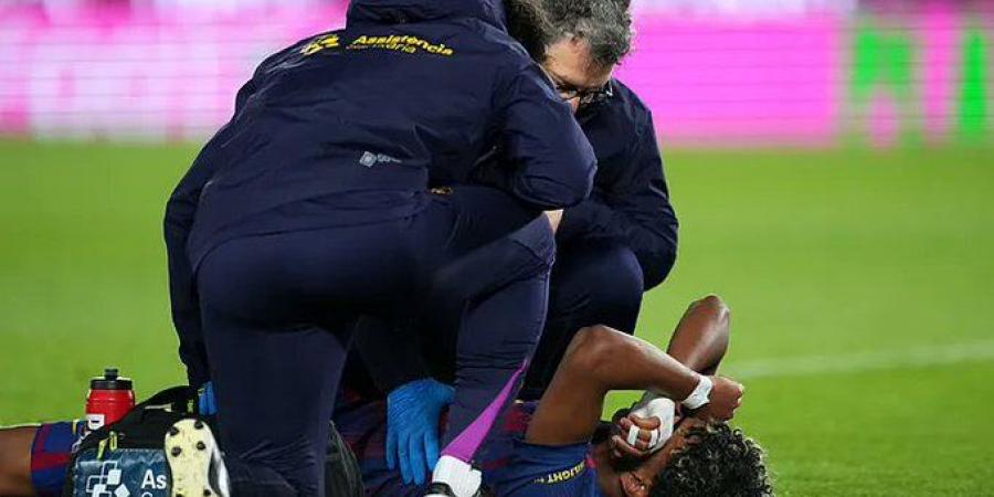 إصابة لامين يامال لاعب برشلونة تهدد نهاية موسمه