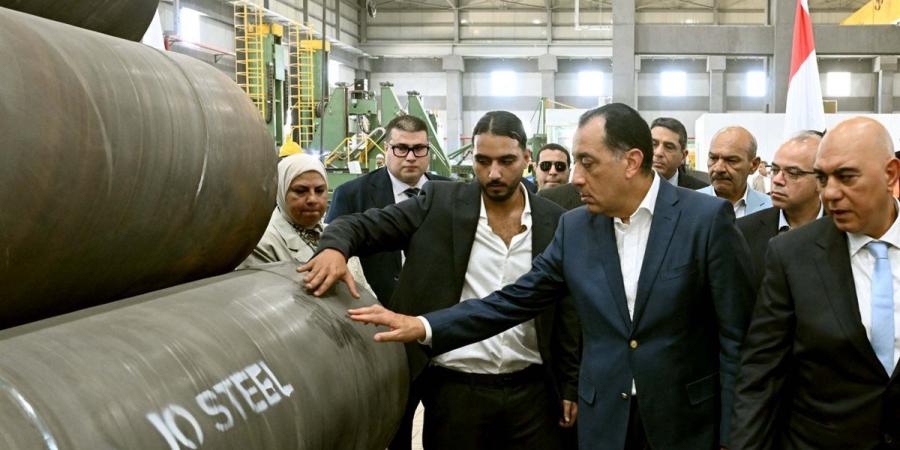 مدبولى يفتتح مصنع "جو ستيل" لصناعة المواسير الصلب باستثمارات 45 مليون دولار