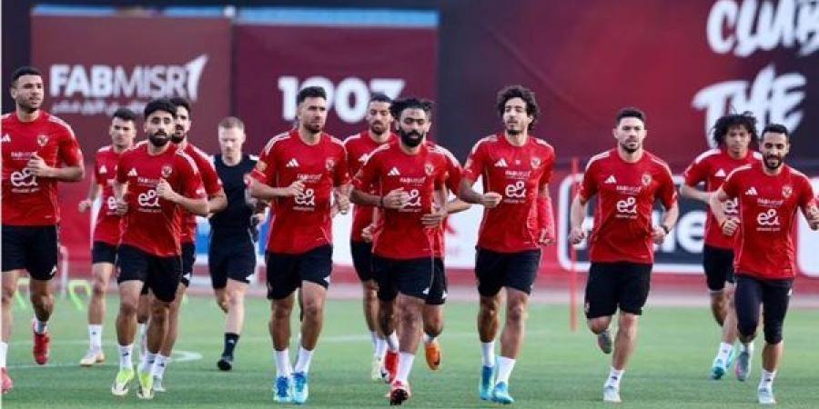 الأهلي يواصل استعداده بقوة لمباراة بيراميدز في الدوري