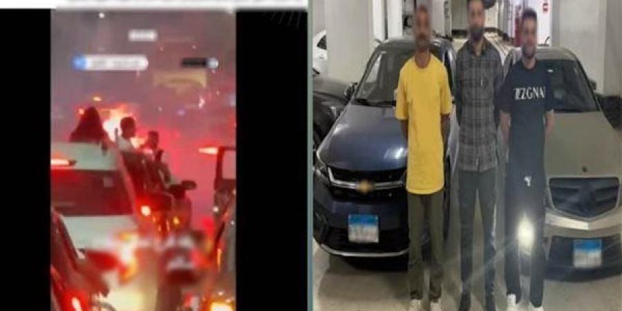 القبض على عريس و 2 آخرين أشعلوا ألعابًا نارية بطريق سلاح سالم.. تفاصيل