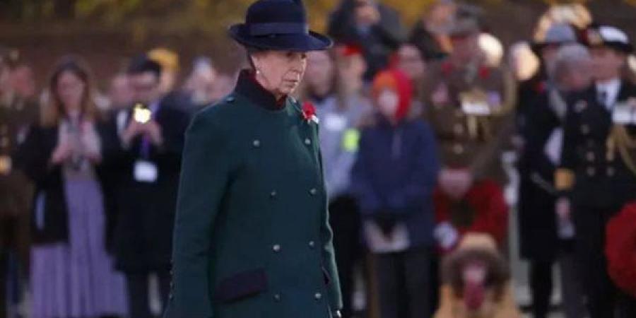 الأميرة آن تتألق في يوم تأبين جنود بريطانيا الراحلين