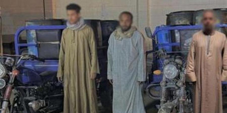 ضبط المتهمين بتجميع وحجب المواد البترولية لبيعها فى السوق السوداء