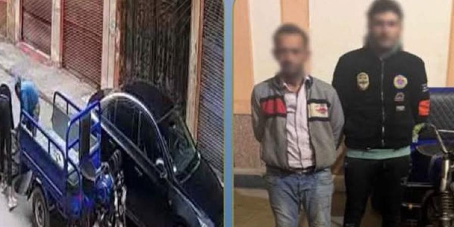 أمن البحيرة يضبط المتهمين بسرقة أغطية الصرف الصحي بأرض آدمون