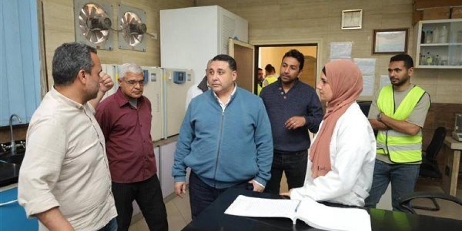 رئيس مياه شرب البحيرة يتفقد محطة المجد