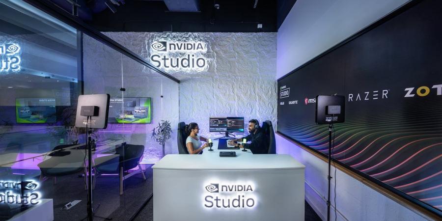 مساحة إبداعية مجانية الاستخدام.. إنفيديا تفتتح NVIDIA Studio في قلب القاهرة
