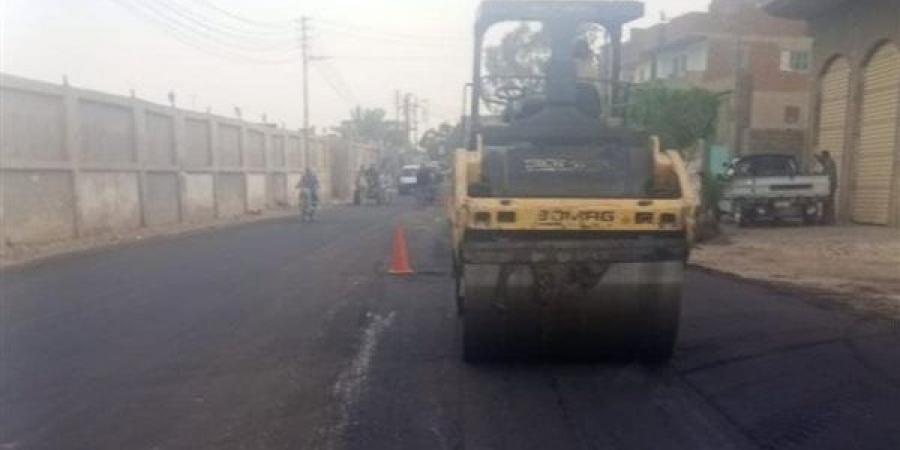 إنجاز 95% بطريق «الزنكلون – الأبراج» بالزقازيق
