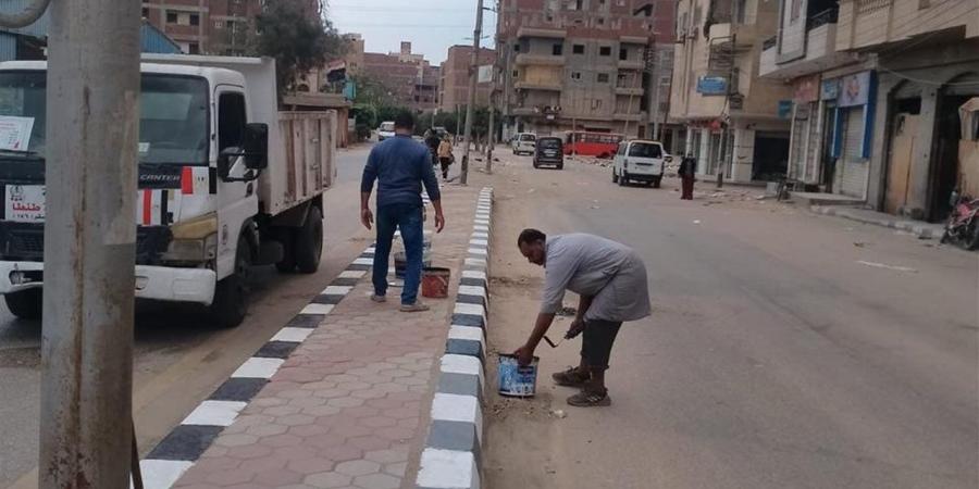 محافظ الغربية يتابع أعمال الدهانات ورفع كفاءة طريق طنطا – شوبر