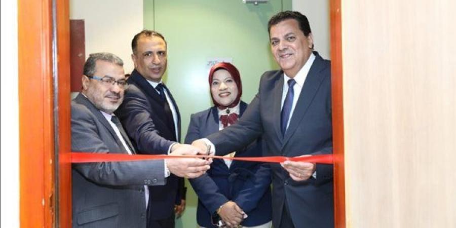 كواليس افتتاح وحدة التضامن الاجتماعي بجامعة بني سويف التكنولوجية