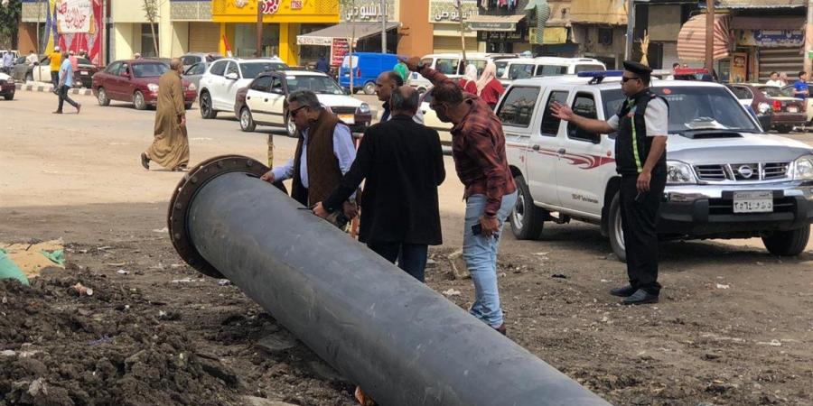 محافظ الدقهلية يتفقد أعمال تأهيل خط طرد محطة معالجة صرف صحي بالمنصورة