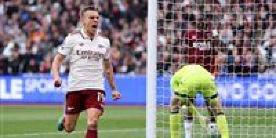 نتيجه مباراه ارسنال اليوم.. ملخص اهداف ونتيجه مباراة آرسنال ووست هام يونايتد في الدوري الإنجليزي الممتاز
