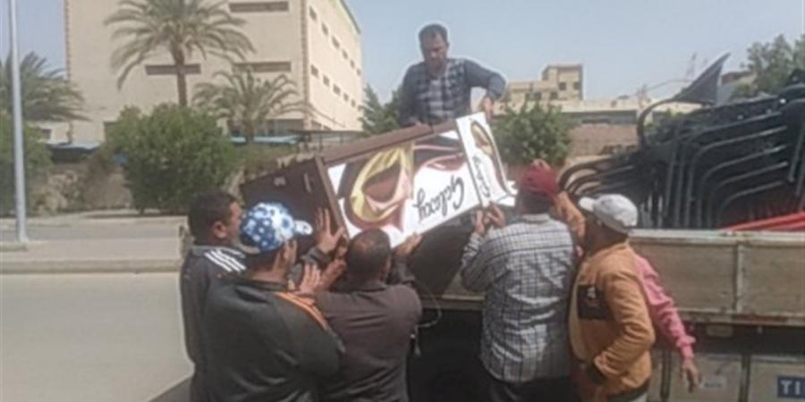 جهاز العاشر يرفع 200 حالة إشغال بالحيين الأول والثاني بالمنطقة الأردنية