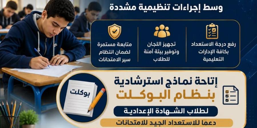 محافظ البحيرة.. رفع درجة الاستعداد لانطلاق امتحانات الفصل الدراسي الثاني 2025/2026