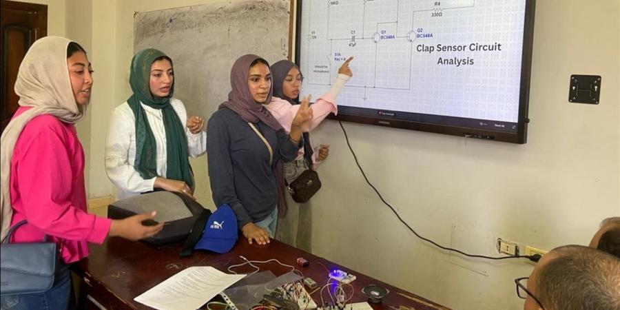 مشروعات عملية متقدمة لطلاب برنامج الفضاء والملاحة بجامعة بني سويف الأهلية