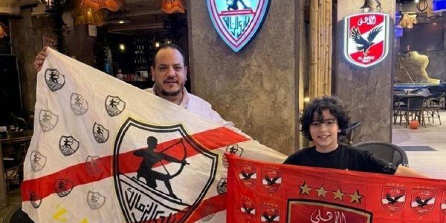 الأب زملكاوي والابن أهلاوي.. الشربيني كبير مشجعي الزمالك بالغردقة نجله اهلاوي صميم