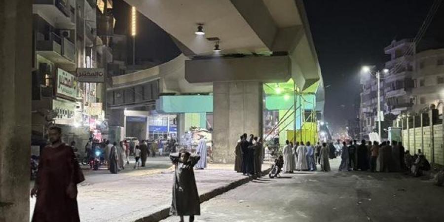 استمرار إخلاء مدينة نجع حمادي من الأسواق العشوائية