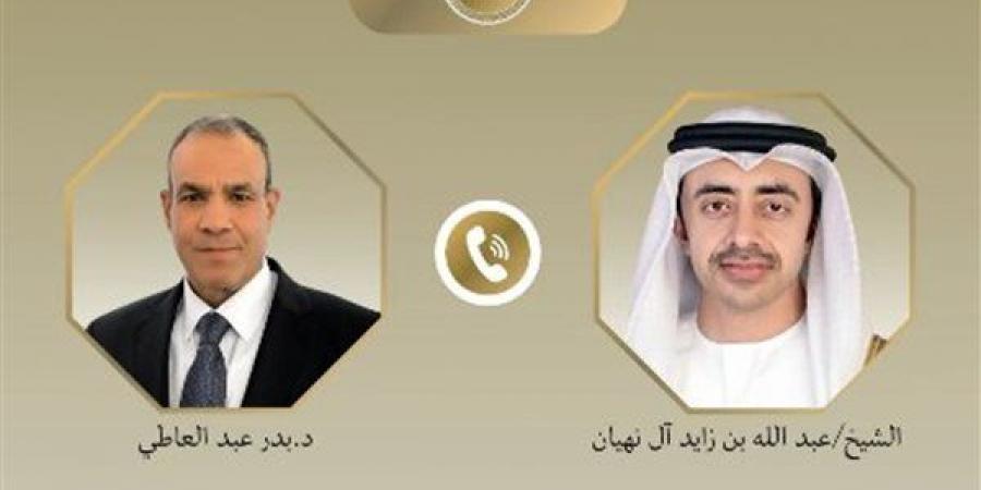 وزير الخارجية يبحث مع نظيره الإماراتي جهود خفض التصعيد