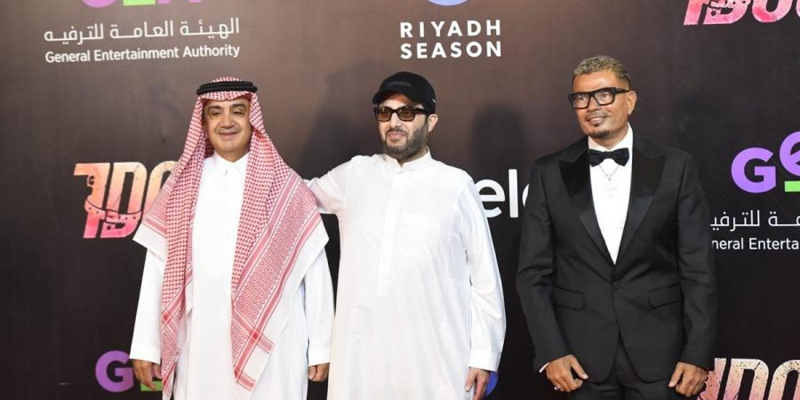 أحمد عز وكريم عبد العزيز يحتفلان بالعرض الخاص لفيلم 7DOGS بحضور عمرو دياب وعماد زيادة