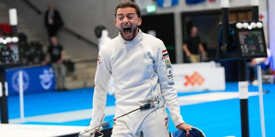 محمد السيد يتوج بذهبية كأس العالم لسلاح سيف المبارزة في سويسرا