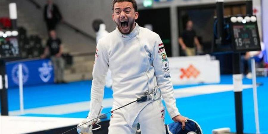 محمد السيد يفوز بذهبية كأس العالم لسيف المبارزة بسويسرا