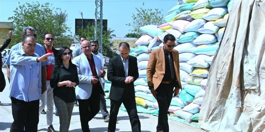 محافظ البحيرة تتابع منظومة توريد الأقماح بشونة مطحن كفر الدوار