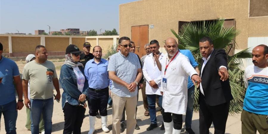 محافظ القليوبية يتفقد استعدادات مجازر الخانكة والقلج لاستقبال عيد الأضحى