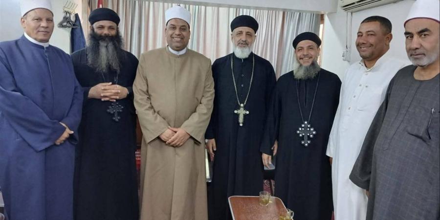 وكيل "أوقاف بني سويف" يستقبل وفد المطرانية لتقديم التهنئة بعيد الأضحى