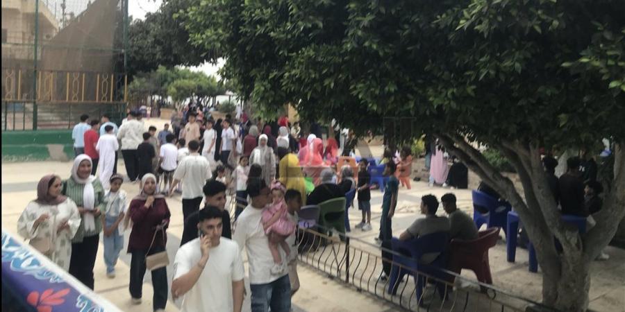 الملاهى تجذب الأطفال احتفالًا بعيد الأضحى في الغربية
