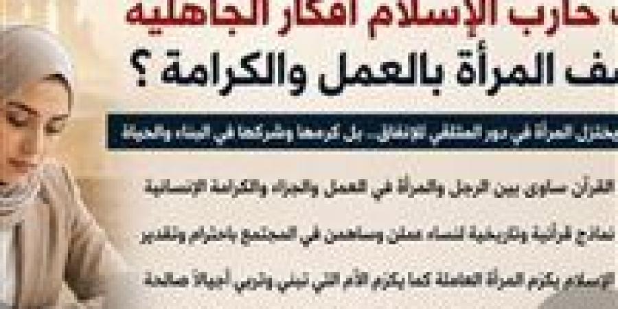 " ليست مجرد مشروع إعالة".. كيف كرم الإسلام المرأة العاملة؟